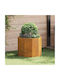 vidaXL Γλάστρα Μεταλλική Σκ Rusty 60x60x50εκ.