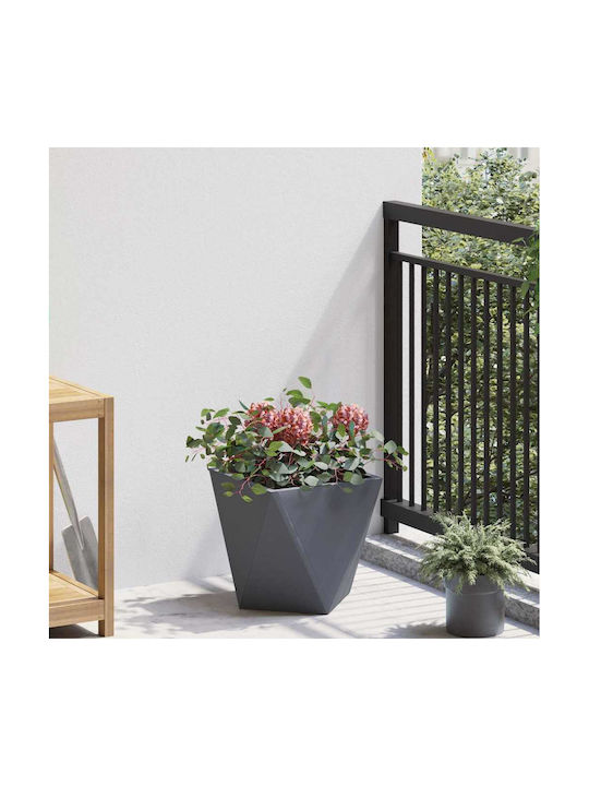 vidaXL Topf Metallisch Charcoal 30x30x30cm.