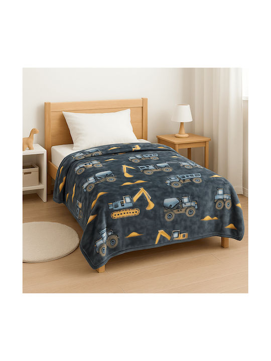 Silver Astron Κουβέρτα Βελουτέ Navy Μπλε 220x150εκ.