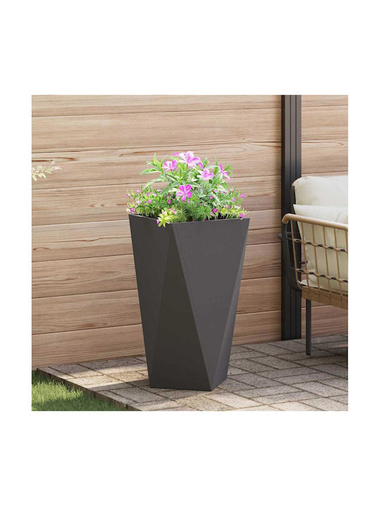 vidaXL Topf Metallisch Black 40x40x75cm.
