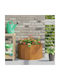 vidaXL Γλάστρα Μεταλλική Rusty 60x60x35εκ.
