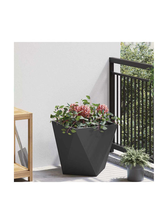 vidaXL Topf Metallisch Black 40x40x40cm.
