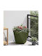 vidaXL Topf Metallisch Green 40x40x40cm.