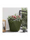 vidaXL Topf Metallisch Green 50x50x50cm.