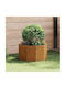 vidaXL Ghiveci Metal Sk Rusty 60x60x35cm.