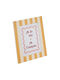 Atmosphera Wooden Photo Frame with Yellow Frame
