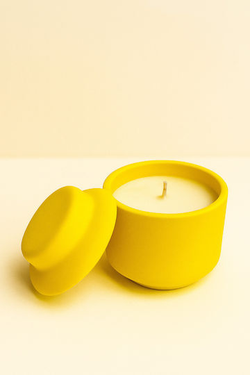 Handgemachte Aromatische Soja Kerze Handgemachtes Gefäß Gelbe 11x9cm 780g