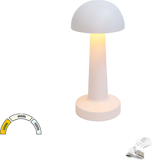 Adeleq Lustră Decorativă Ciupercă Alb