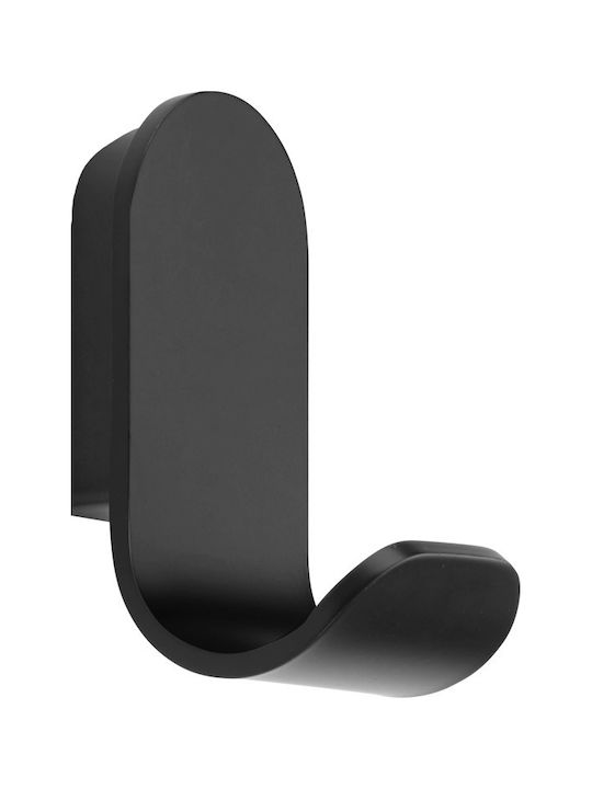 Bronze Art Single Wall-Mounted Bathroom Hook Black