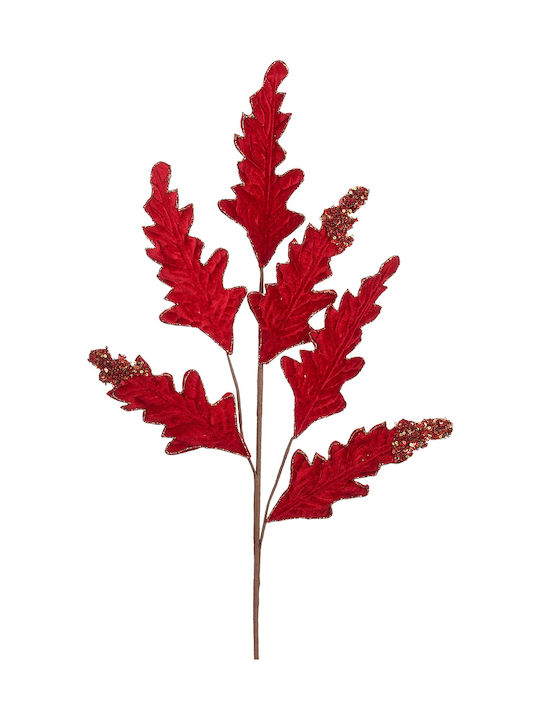 Christmas Decorative Branch 76cm Edelman Holly Red Fabric