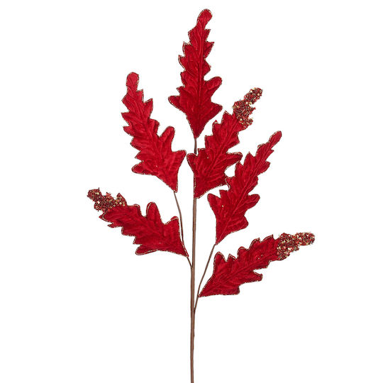 Christmas Decorative Branch 76cm Edelman Holly Red Fabric