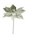 Christmas Decorative Flower 65cm Edelman Poinsettia Green Fabric