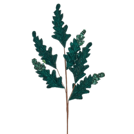 Christmas Decorative Branch 76cm Edelman Holly D.Green Fabric