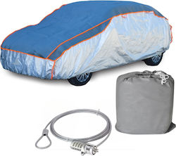 Smartic Sedan XL 530 X 175 X 120 Cm Acoperă Auto Anti-grindină Lacăt Antifurt Impermeabilă Soare Îngheț Rezistent Praful Ventilație Buzunare Benzi Reflectorizante Geantă De Depozitare Gri