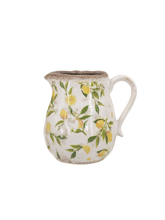 Artekko Διακοσμητικό Βάζο Keramik Lemon Gelb 20x16.5x20cm 1Stück