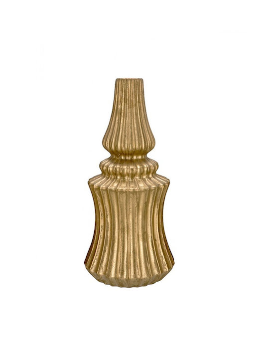 Zaros Vază Decorativă Ceramică Auriu 20x20x39cm...