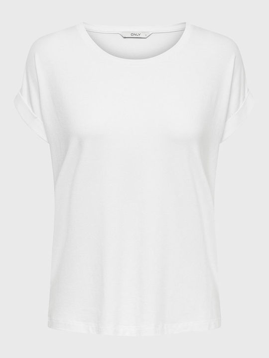 Only Γυναικείο Αθλητικό T-shirt White