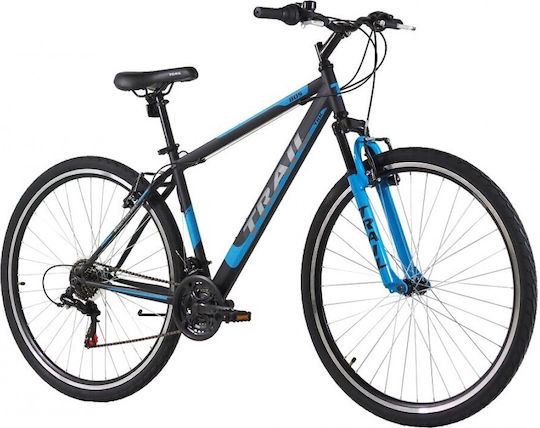 Trail 28" Μαύρο/Μπλέ Bicicletă Trekking cu Viteze