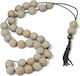 Camel Bone Worry Beads with Tassel with 33 Beads Brown