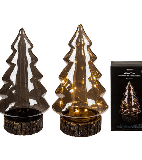 cu lumină LED Decorațiune de Crăciun Sticlă Braduleț 21cm. Baterie