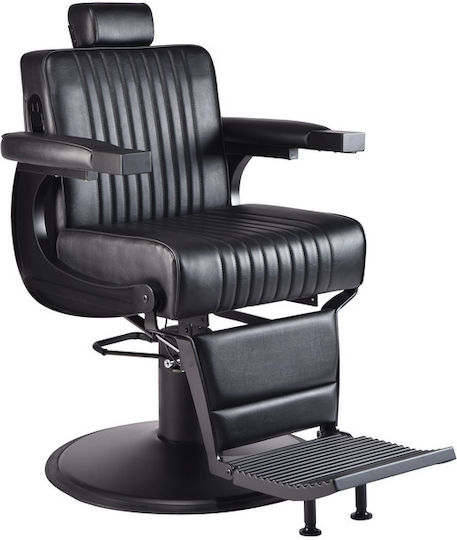Salon Tech Scaun Bărbierul Negru cu Înălțime Reglabilă