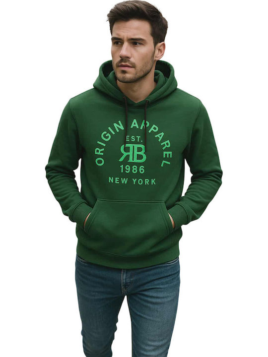 Sweatshirt with Hood Green