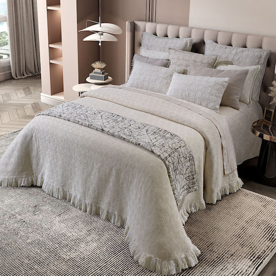 Liolios Home Diamond Κουβέρτα Υπέρδιπλη 230x260εκ. Grey