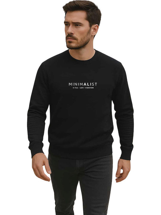 The Real Brand Φούτερ Μαύρη
