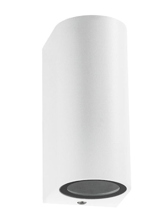 kelvo Murano Επιτοίχιο Εξωτερικό Φωτιστικό GU10 IP65 8x8x15εκ.