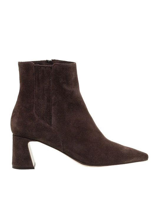 Mourtzi Wildleder Stiefeletten Damen Braun