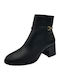 Leather Women's Ankle Boots Black