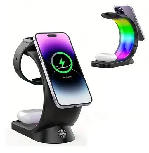 Andowl Wireless Charger (Qi Pad) 20W Blacks (Q-A93)