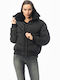 Women's Puffer Jacket for Winter Black