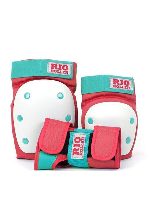Rio Roller Kind Schutzausrüstung Set für Rollers Rot