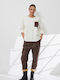 Damen Braun Set mit Hose mit Gummizug