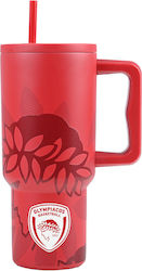 Estia Straw Tumbler XL Save the Aegean 900ml Olympiacos BC Edition
