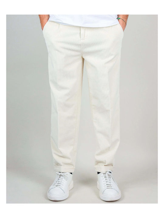 Gianni Lupo Elastische Herrenhose Weiß