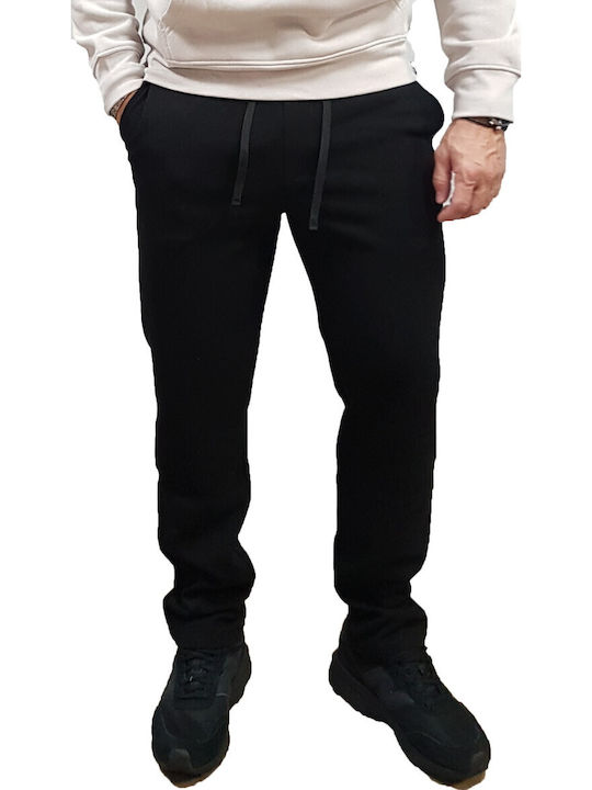 Pantaloni Chino cu Croială Slim Black