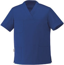 Short Sleeve Blue Chef Jacket 65% Polyester 35%...