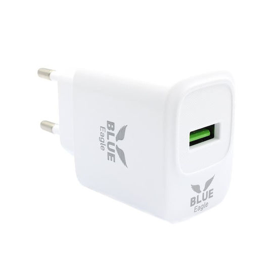 Blue Eagle Зарядно Устройство Usb A Порт Бял