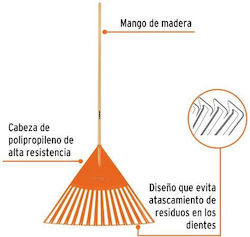 Garden Rake Leaves Truper Ep-30x