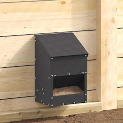 Futterautomat für Hühner Schwarz 21 X 16 X 33 c...