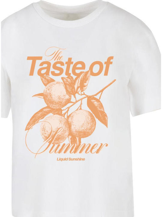 Miss Tee Tricou Alb Bumbac