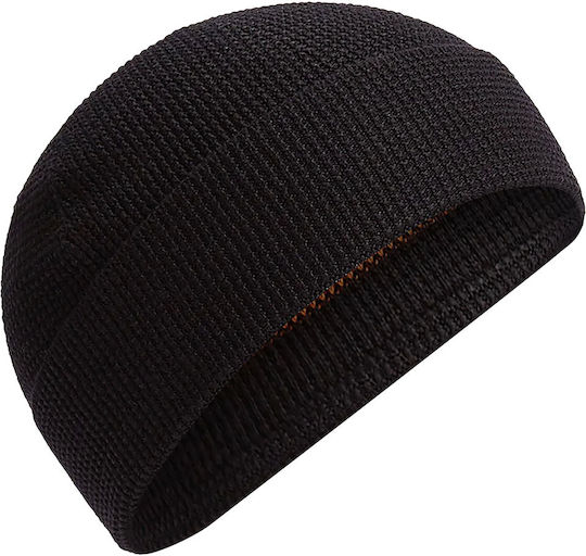 Beanie Unisex Σκούφος Πλεκτός σε Μαύρο χρώμα