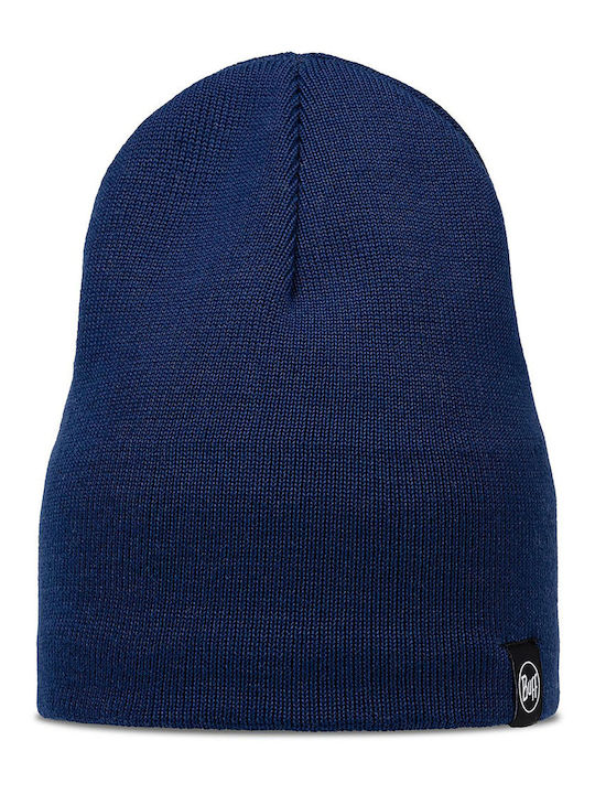 Beanie Unisex Fleece Σκούφος Πλεκτός σε Navy Μπλε χρώμα