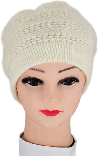 Beanie Frauen Beanie Gestrickt in Weiß Farbe
