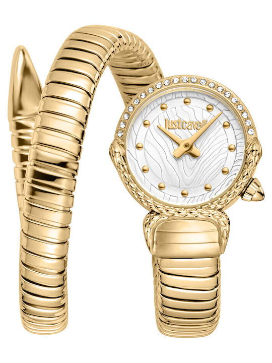 Just Cavalli Signature Snake Γυναικείο Ρολόι Μπ...