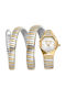 Just Cavalli Signature Snake Γυναικείο Ρολόι 22mm Μπαταρίας με Ασημί Μεταλλικό Μπρασελέ