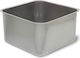 Commercial Square Inox Trough Welded 40x40x25cm