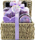 Becasan Basket Set Iris & Lirios Skin Care Set for Body Cleaning 5pcs